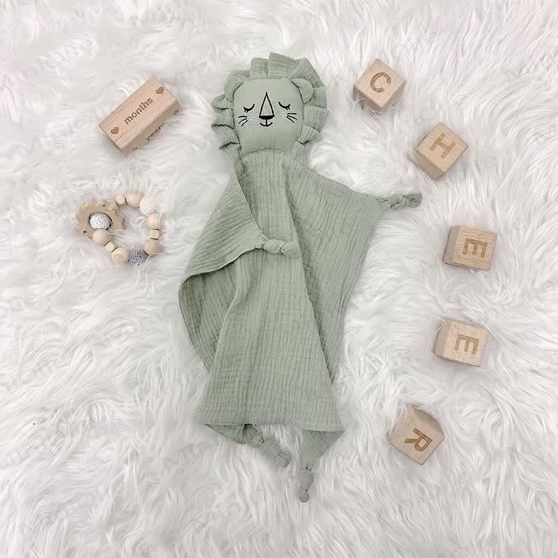 Personalized Baby Name Lion/Bear Security Blanket - Green Lion - 30x30cm - image 13