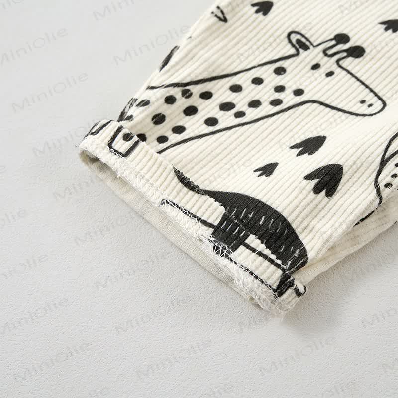 Baby Toddler Beige Animal Cord Pants - image 5