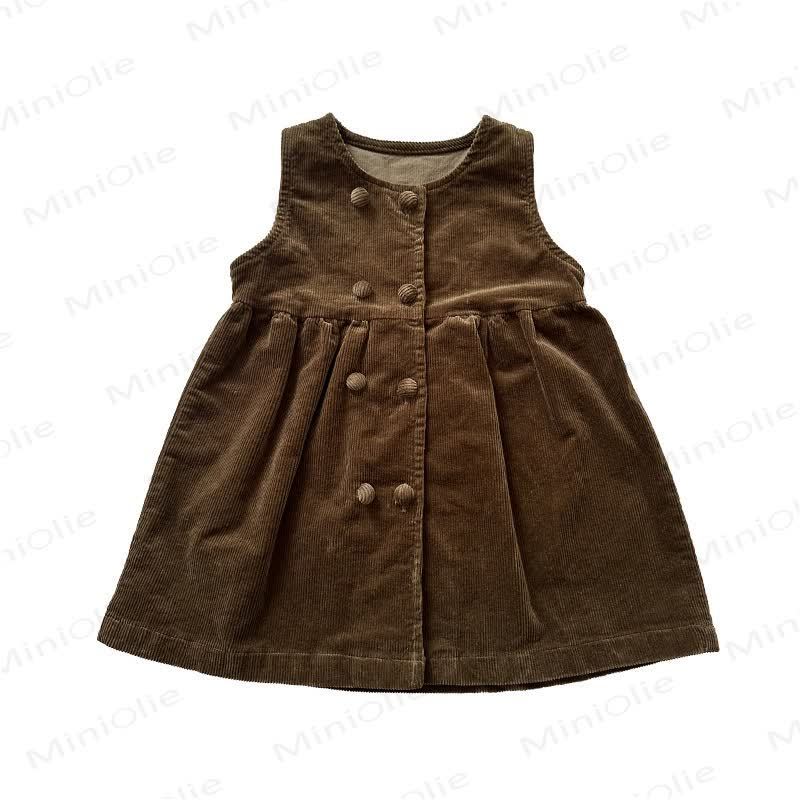 Baby Toddler Girl Cord Sleeveless Sweet Dress - image 6