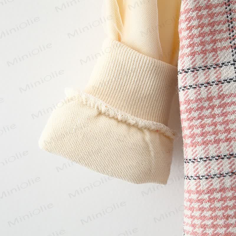 Baby Plaid Dress with Flower Bag - image 8