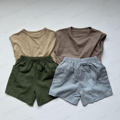 Body Toddler Solid Color Stripe Tank Top - image 4