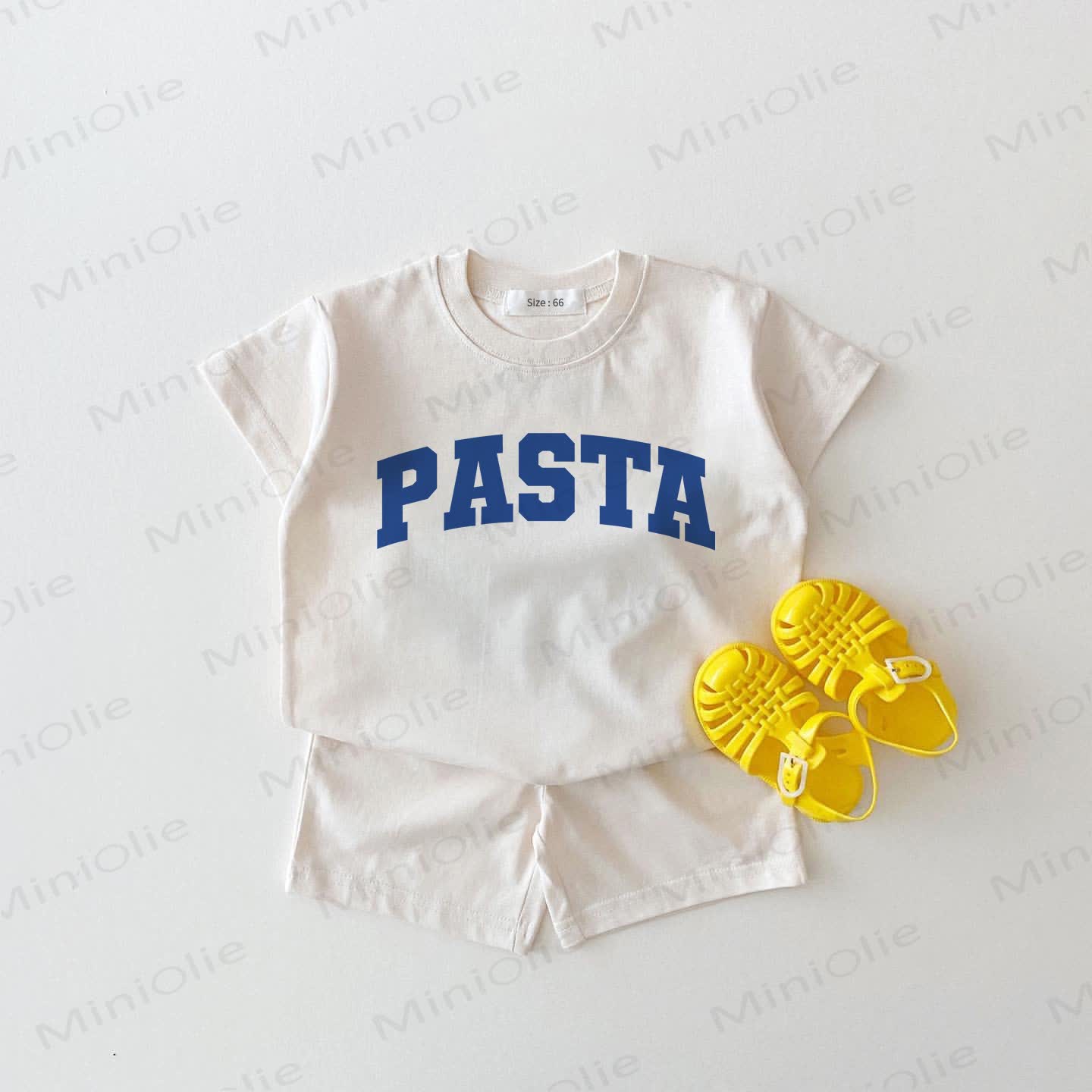 PASTA Baby 2-piece White Set - White - 18-24M - image 1
