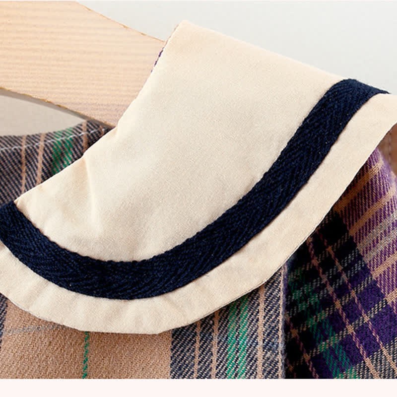 Baby Plaid Dress with Bear Doll - image 7