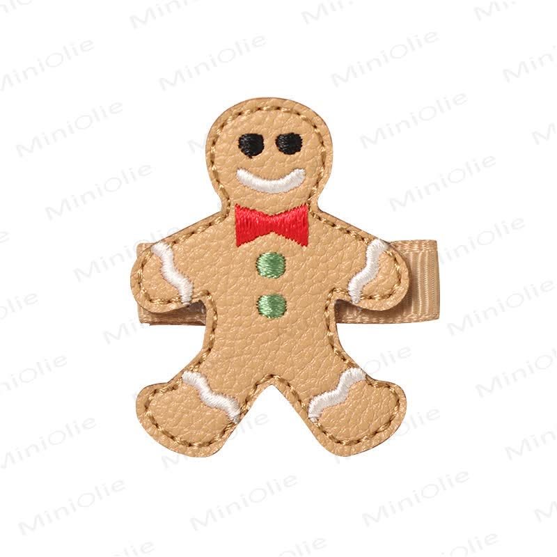 Baby Christmas Cute Hair Clip - Gingerbread - image 6