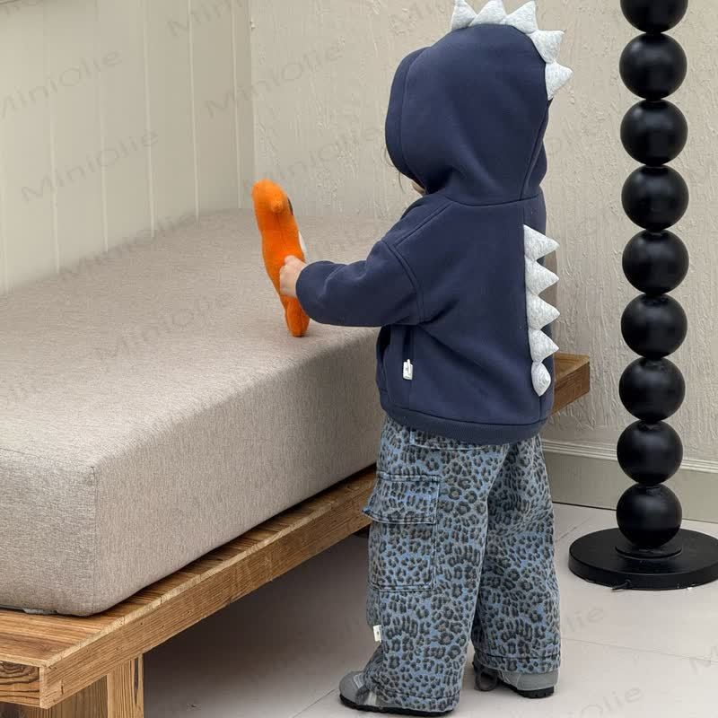 Baby Toddler Dinosaur Top Or Leopard Print Worker Pants - image 5