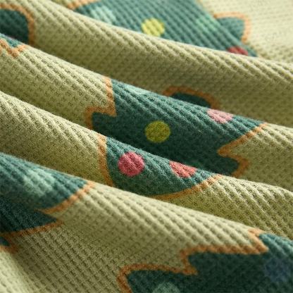 Baby Waffle Christmas Tree with Biscuit Sweatshirt 2-piece Set - image 4