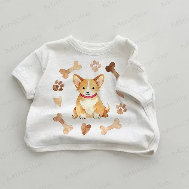 Baby Puppy Bone T-shirt - White - 18-24M - image 1