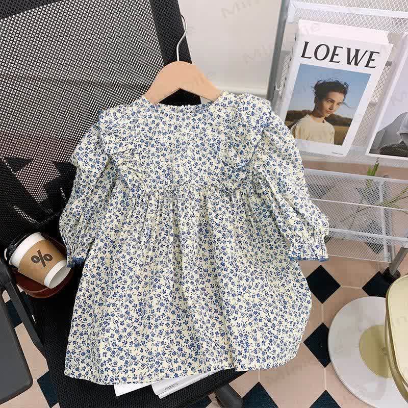 Toddler Girl Ditsy Floral Dress and Denim Jacket 2-piece Set - image 7