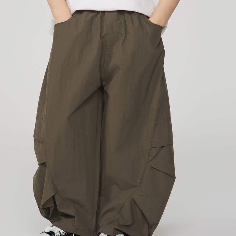 Kid Boy Plain Worker Loose Pants - image 9