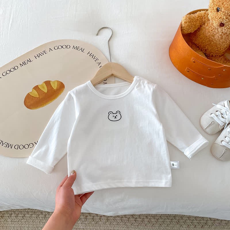 Baby Little Bear Base Layer T-Shirt - White - 2-3T - image 7