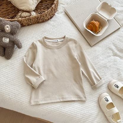 Kid Solid Color Base Layer Soft T-Shirt - Apricot - 12Y - image 15