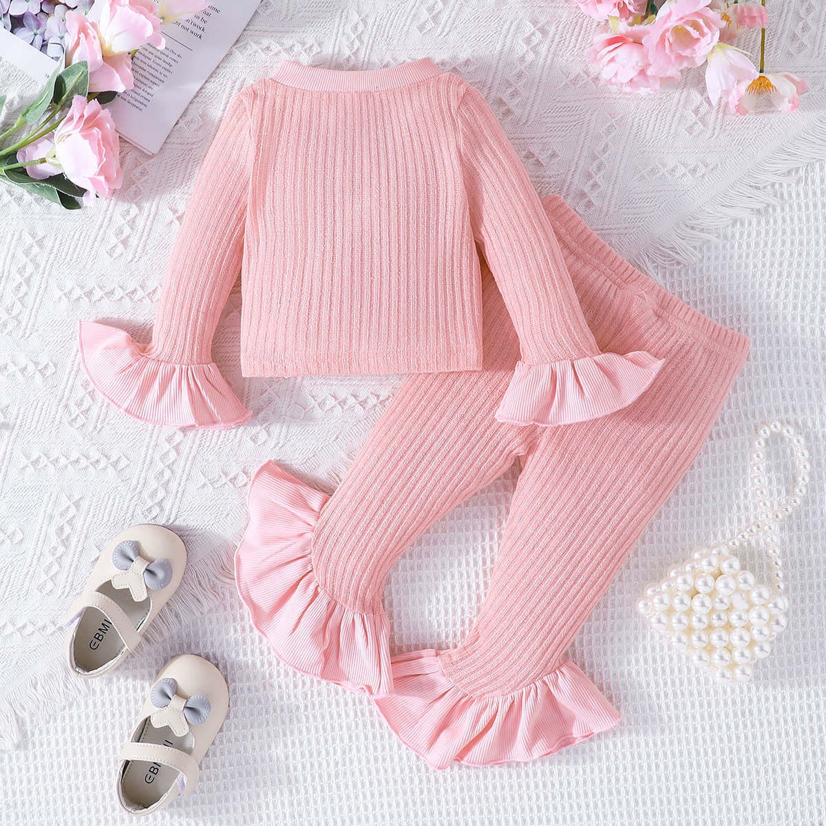 Liu Jo Baby Girls Set In Light Pink 1
