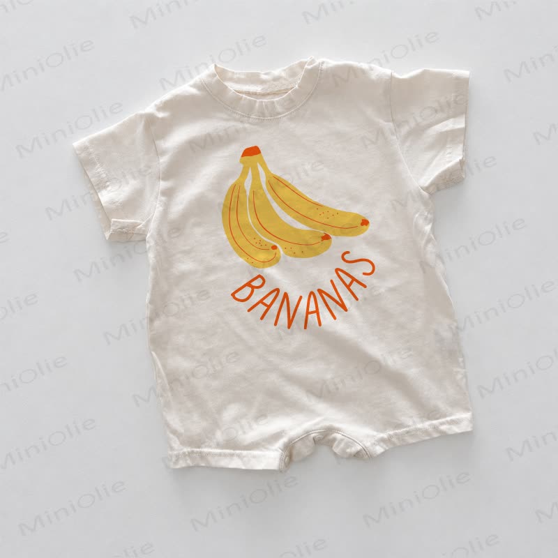 BANANAS Baby White Print Romper - White - 18-24M - image 1