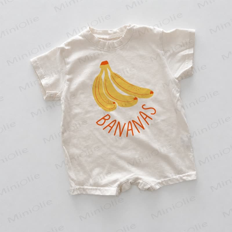 BANANAS Baby White Print Romper - White - 18-24M - image 1