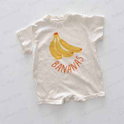 BANANAS Baby White Print Romper - White - 18-24M - image 1
