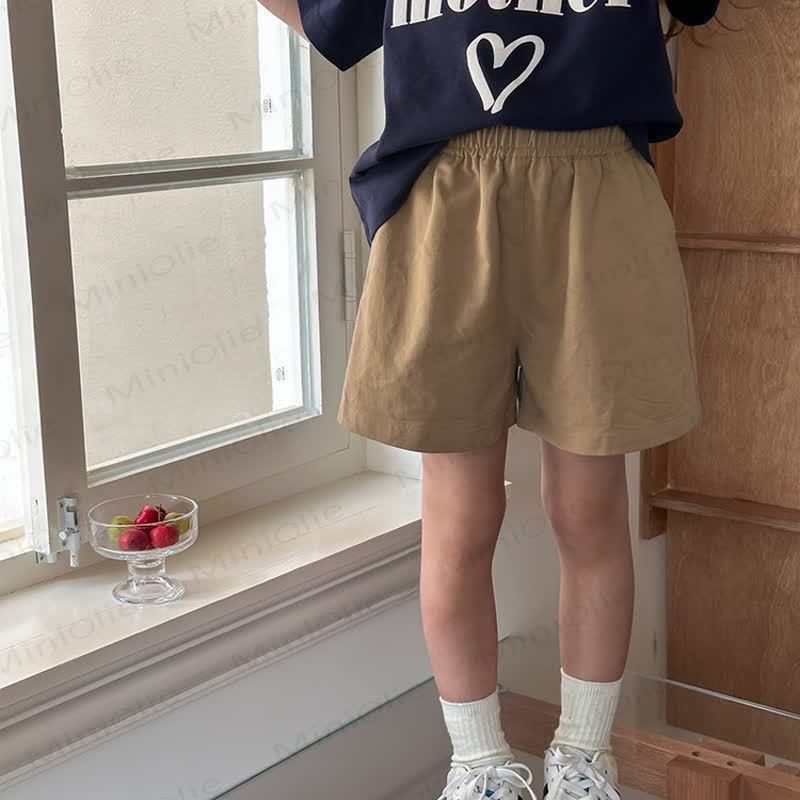 Kid Girl Solid Color Shorts  - image 13