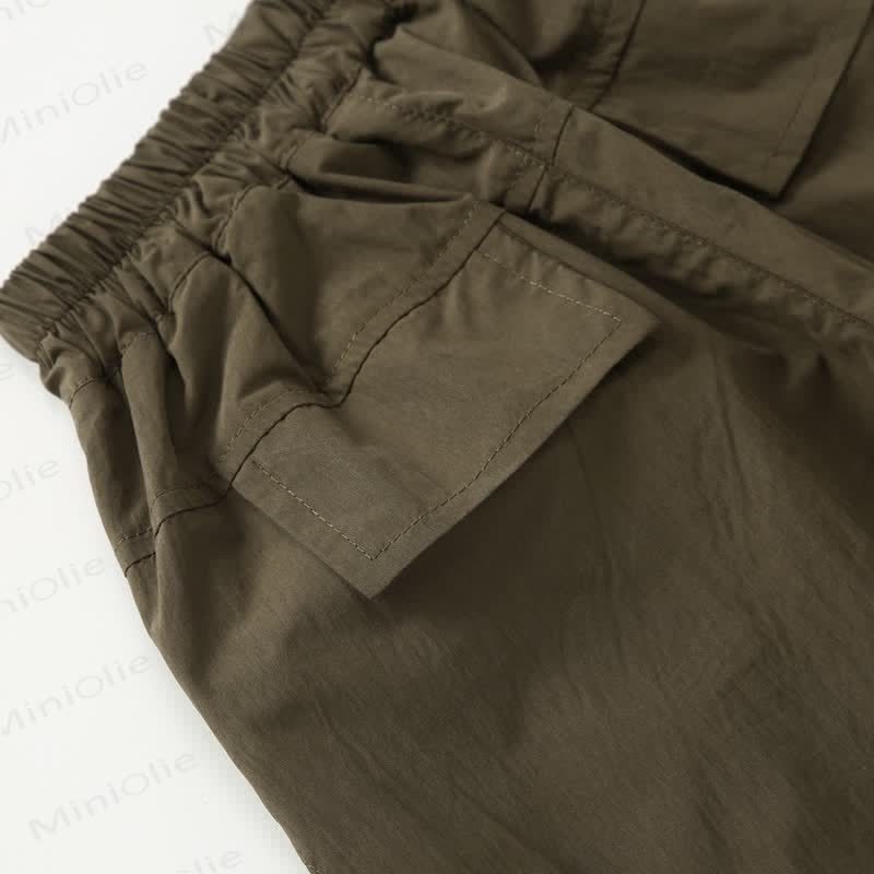 Kid Boy Plain Worker Loose Pants - image 16