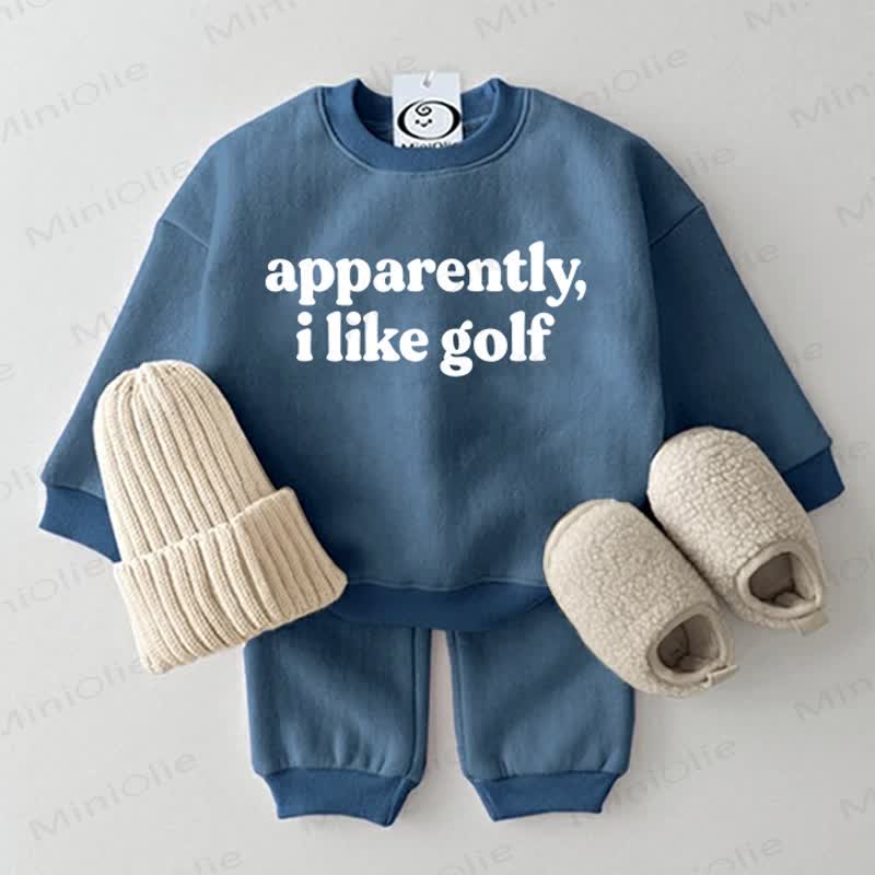 APPARENTLY I LIKE GOLF Baby 2-Piece Set - Blue - 2-3T - image 5