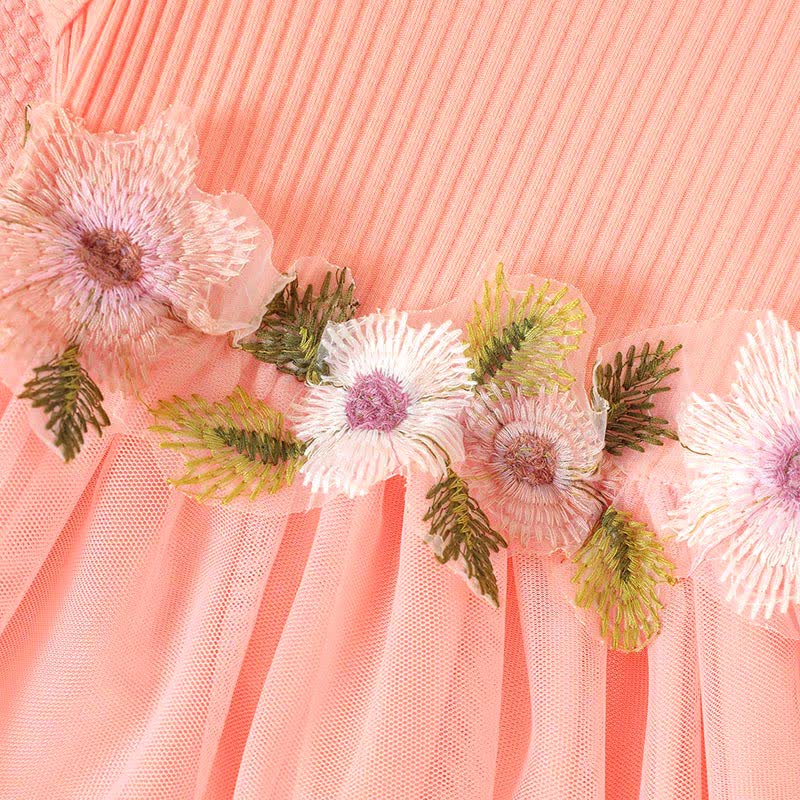 Baby Girl Sweet Flower Tulle Dress Set - image 5