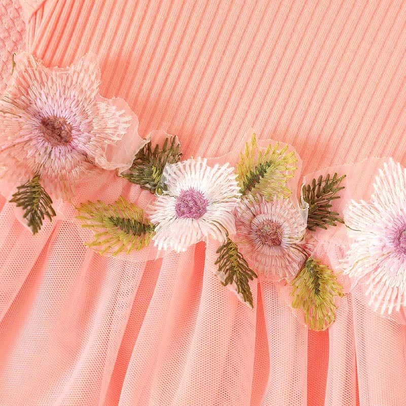 Baby Girl Sweet Flower Tulle Dress Set - image 5
