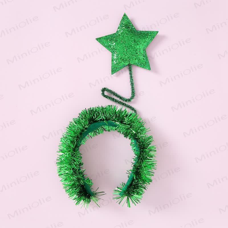 Baby Christmas Star Hairband - Green - image 2