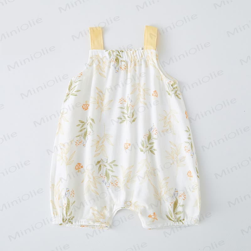 Baby Cotton Gauze Romper - Yellow - 18-24M - image 4