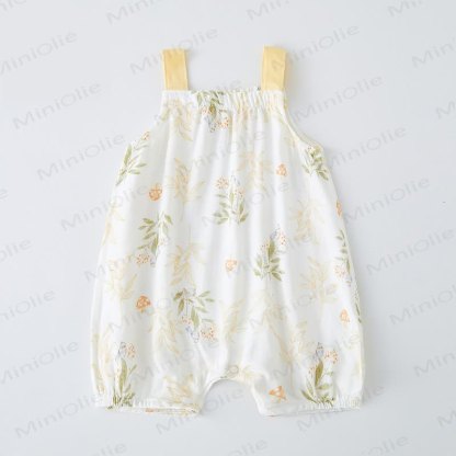 Baby Cotton Gauze Romper - Yellow - 18-24M - image 4