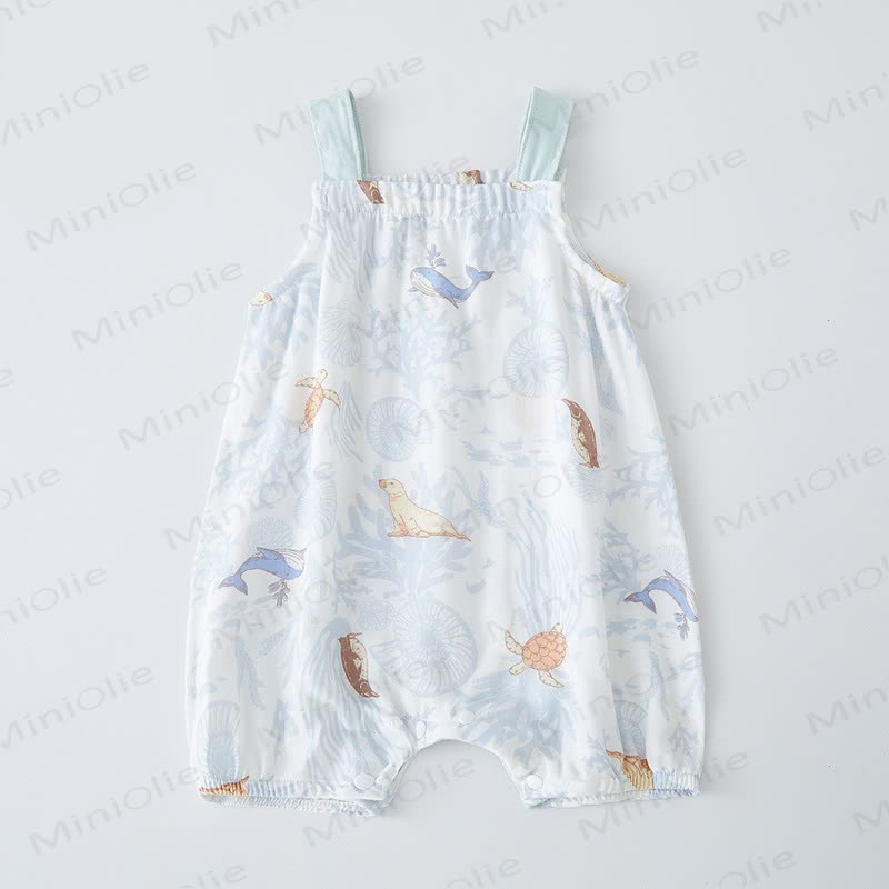 Baby Cotton Gauze Romper - White - 18-24M - image 6