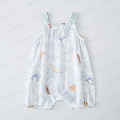 Baby Cotton Gauze Romper - White - 18-24M - image 6