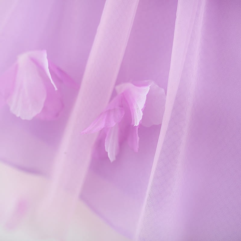 Toddler 3D Flower Bow Tulle Charming Dress - image 6