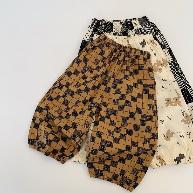 Toddler Bear Plaid Dots Striped Pants - Yellow Plaid - 8Y - image 12