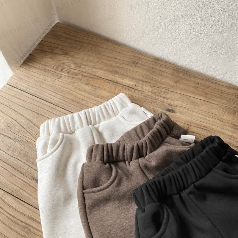 Baby Boy Fleece Solid Color Pants - image 8