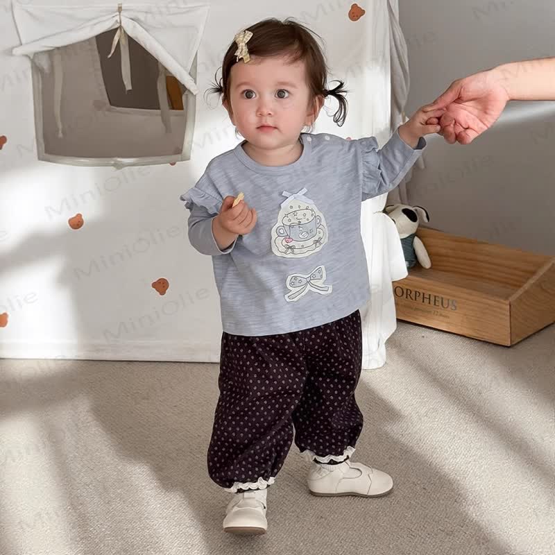 Baby Toddler Girl Floral Printed Pants - image 2