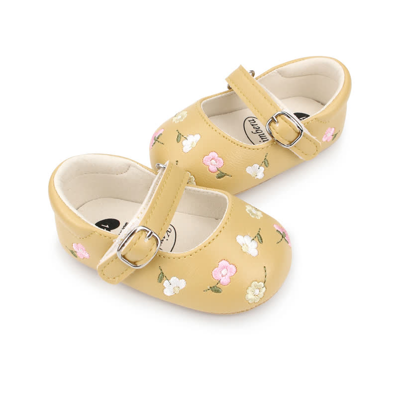 Baby Flower Embroidered Shoes - image 24