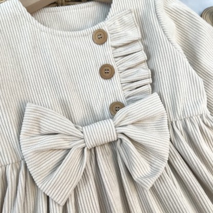 Toddler Corduroy Bow Dress - image 5