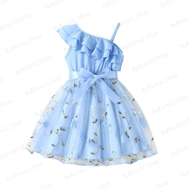 Toddler Flower Bow Tulle Charming Dress - image 18