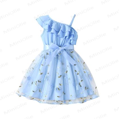 Toddler Flower Bow Tulle Charming Dress - image 18