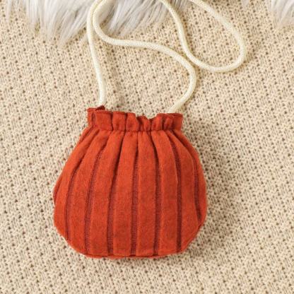 Baby Girl Bow White Plush Tank Top & Orange Dress - image 9