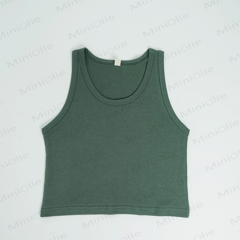 Toddler Solid Color Simple Tank Top - Green - 8Y - image 11