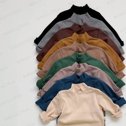 Toddler Retro Solid Color Soft T-shirt - image 1