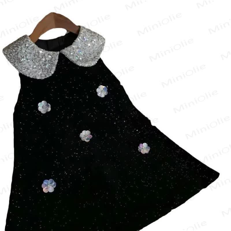 Toddler Girl Flower Baby Collar Sleeveless Dress - image 3