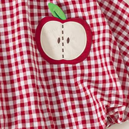 Toddler Apple Red Plaid Sleeveless Dress - image 11