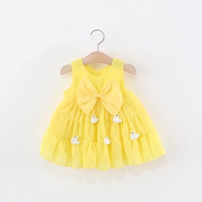 Toddler Lovely 3D Animal Mushroom Dress - Yellow - 5-7T - image 11