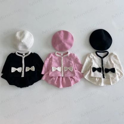 Baby 2-Piece Sweet Bow Fair Girl Set - image 2