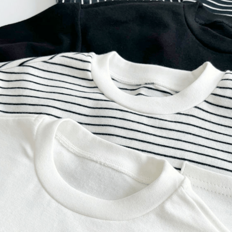 Toddler Striped Base Layer Simple T-Shirt - image 4