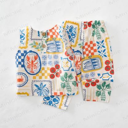 Baby Toddler Summer Italian Elements Sleeveless 2-piece Set - image 7