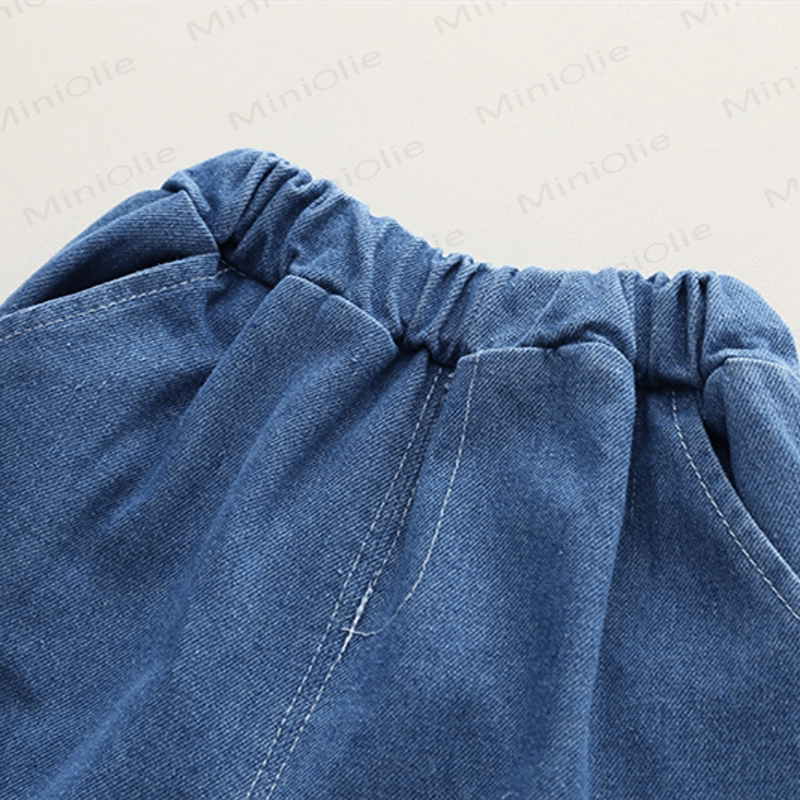 Toddler 2-Piece Zipper Denim Cool Set - image 9