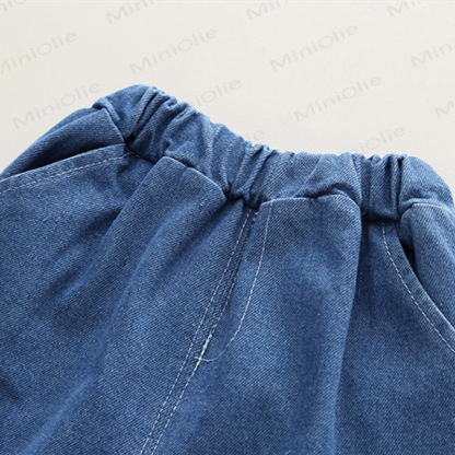 Toddler 2-Piece Zipper Denim Cool Set - image 9