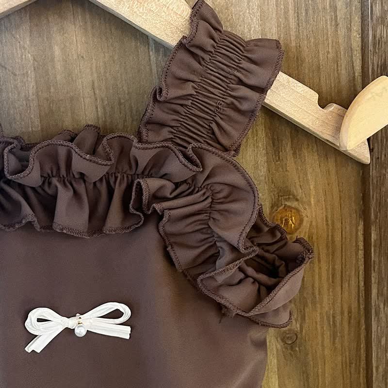Toddler Girl Ruffle Bow Swimsuit - image 3