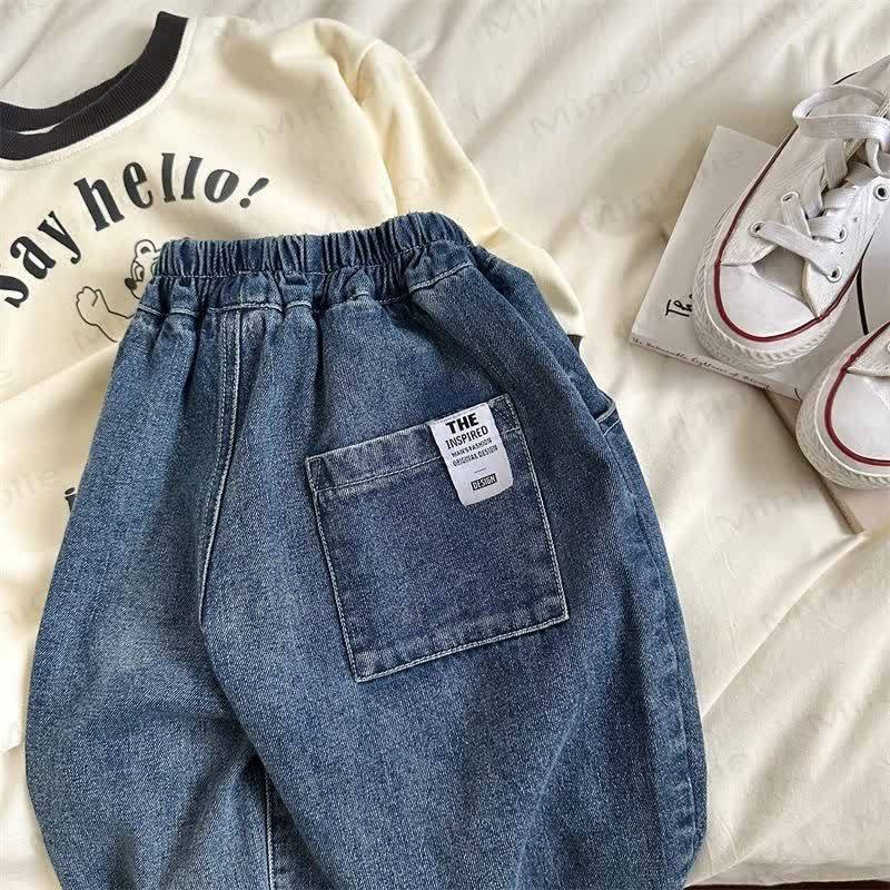 Kid Boy Loose Harem Jeans Pants - image 14